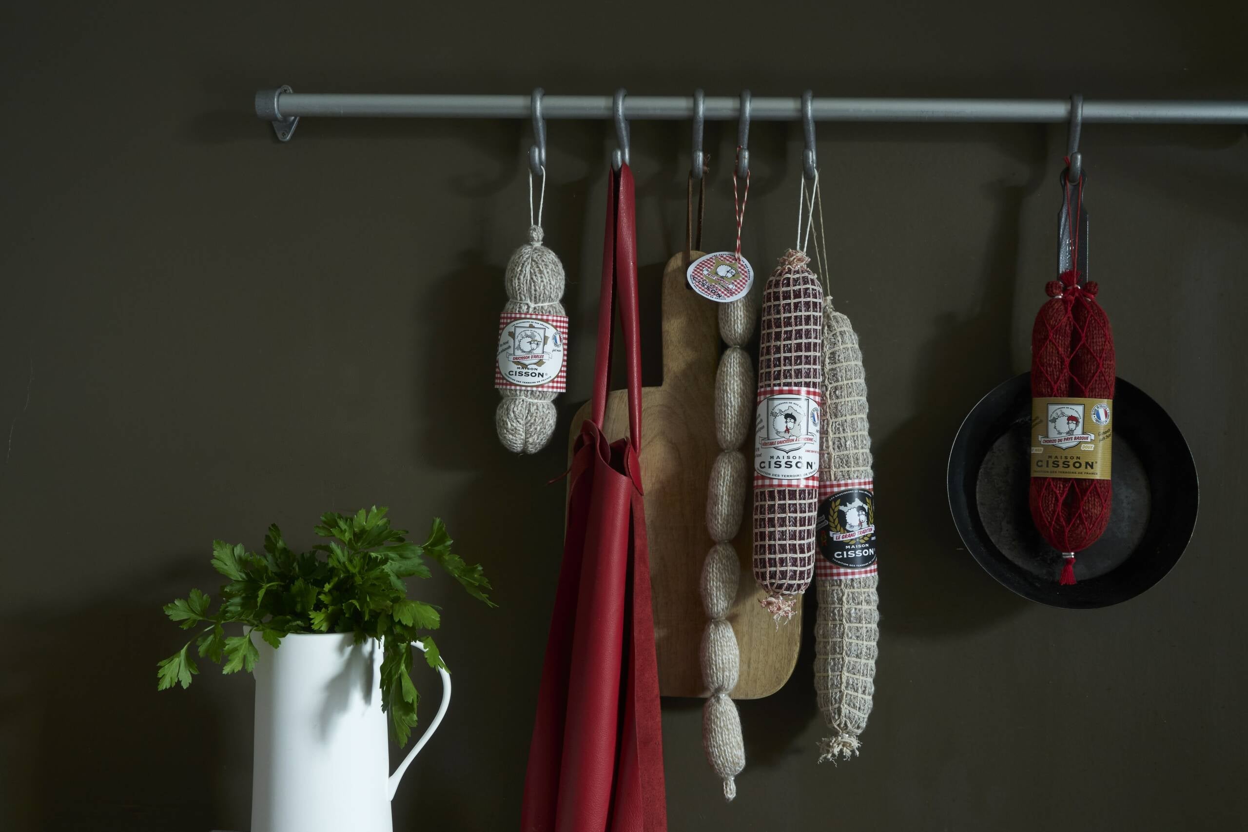 Faux saucisson en laine grand tradition - Maison Cisson