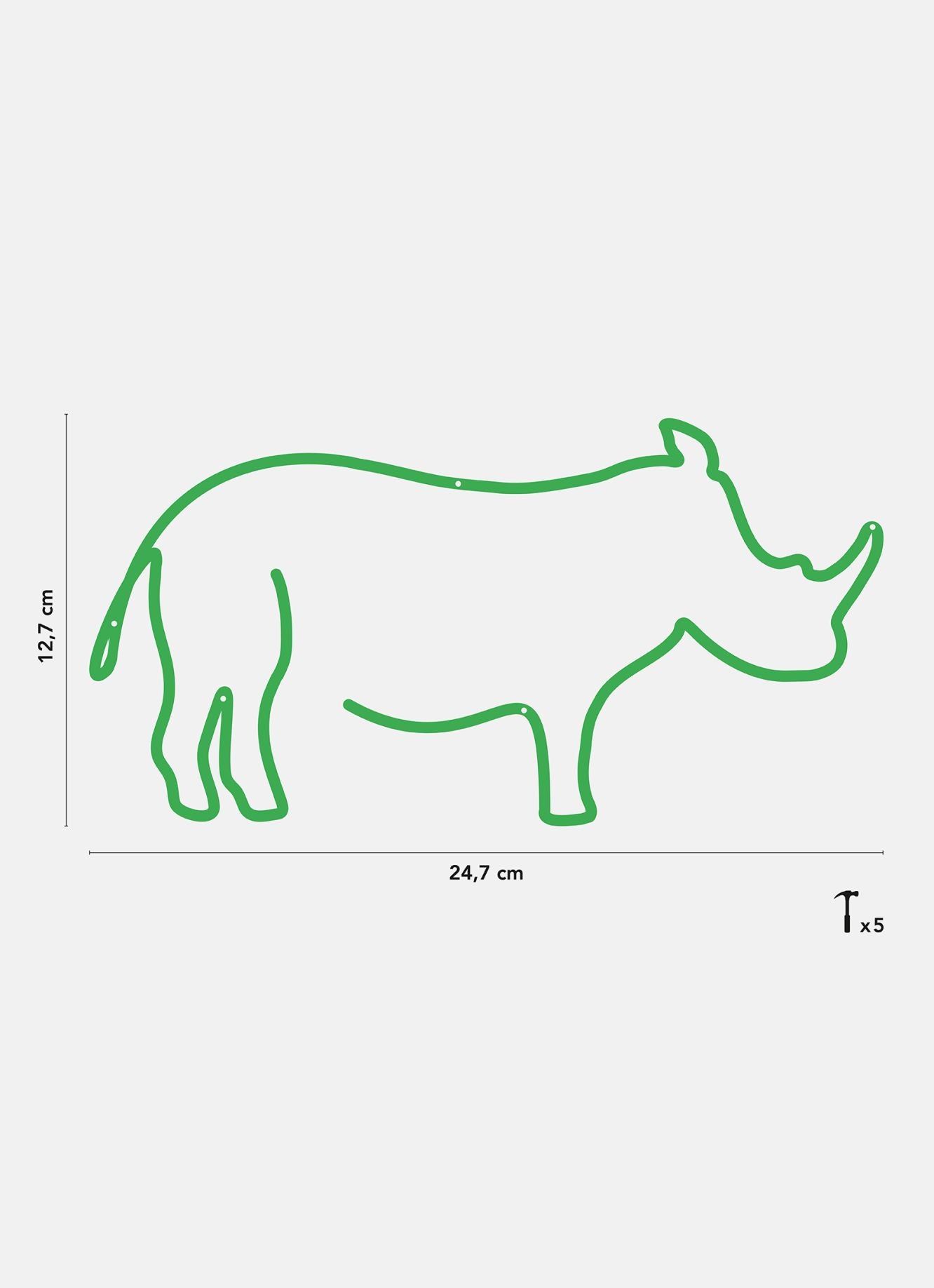Skyline enfant rhinocéros