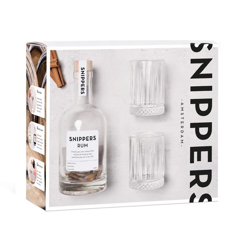 Snippers - coffret cadeau rhum + 2 verres
