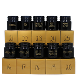 Calendrier de l'avent 10 bougies pour attendre Noël - My flame noir
