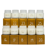 Calendrier de l'avent 10 bougies pour attendre Noël - My flame blanc
