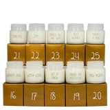 Calendrier de l'avent 10 bougies pour attendre Noël - My flame blanc