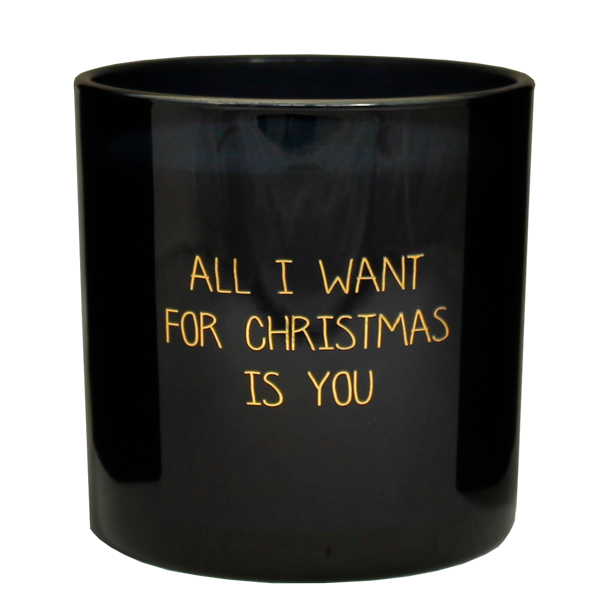 Bougie noire my flame  "All I want for christmas is you"