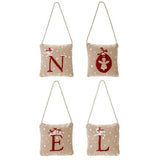 Coussins brodés NOËL