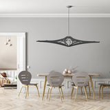 décoration, luminaire suspension rif singing bois noir
