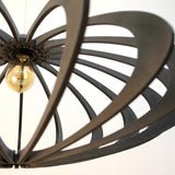 décoration, luminaire suspension rif rolling bois noir