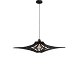 décoration, luminaire suspension rif singing bois noir