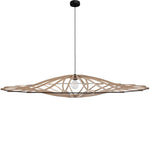 décoration, luminaire suspension rif twist bois noir
