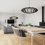 décoration, luminaire suspension rif rolling bois noir
