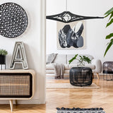 décoration, luminaire suspension rif singing bois noir
