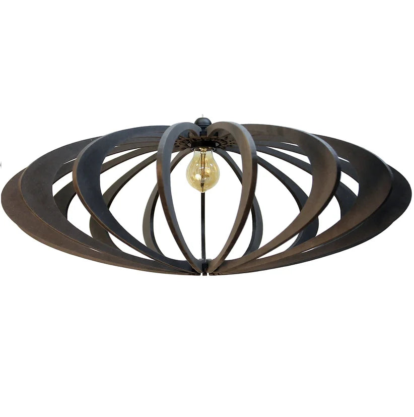 décoration, luminaire suspension rif rolling bois noir