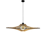 décoration, luminaire suspension rif singing bois brut