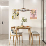 décoration, luminaire suspension rif twist bois brut