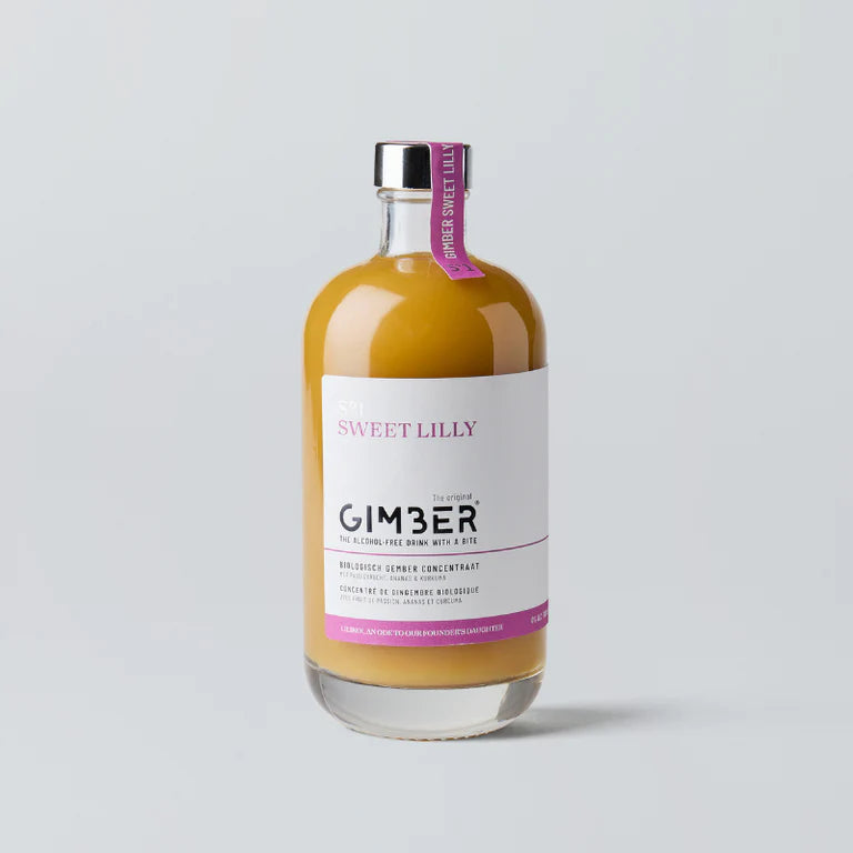 Epicerie fine, Gimber, Boisson sans alcool au gingembre, sweet lily, fruit de la passion, ananas