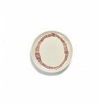 Assiette Serax - Ottolenghi blanche stripes rouge