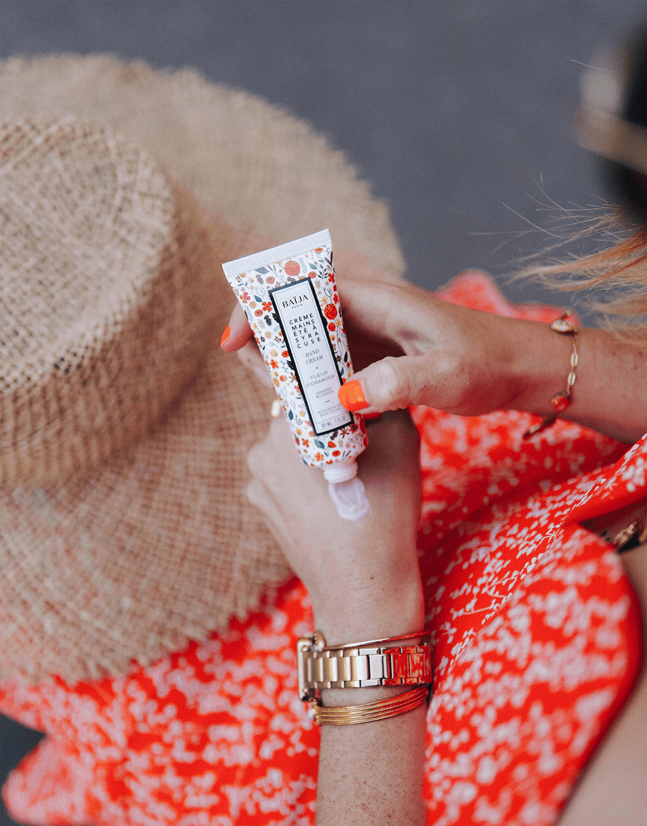 soins, crème main baïja fleur d'oranger
