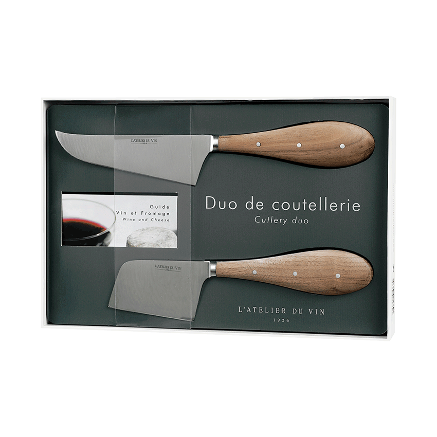 Atelier du vin - Duo de coutellerie à fromage 