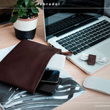 Pochette en cuir zippée de haute qualitée - Labrador