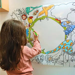 Décoration enfant, coloriage, drôle de bouilles