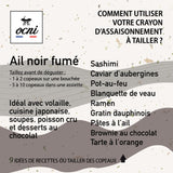 ocni, assaisonnement à tailler ail noir fumé