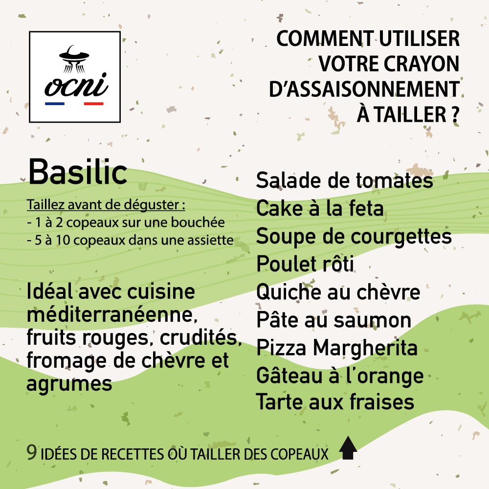 ocni, assaisonnement à tailler, coffret découverte, citron confit, piment et ail, basilic