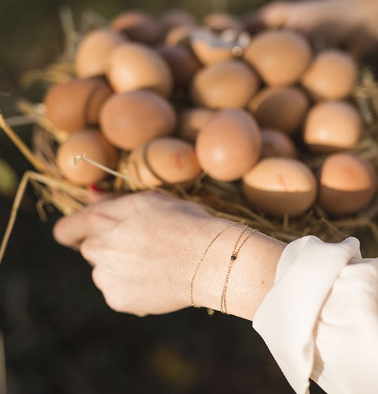 bijoux, bracelet collier Prague avec petite perle de couleur, bijoux l'eggstra