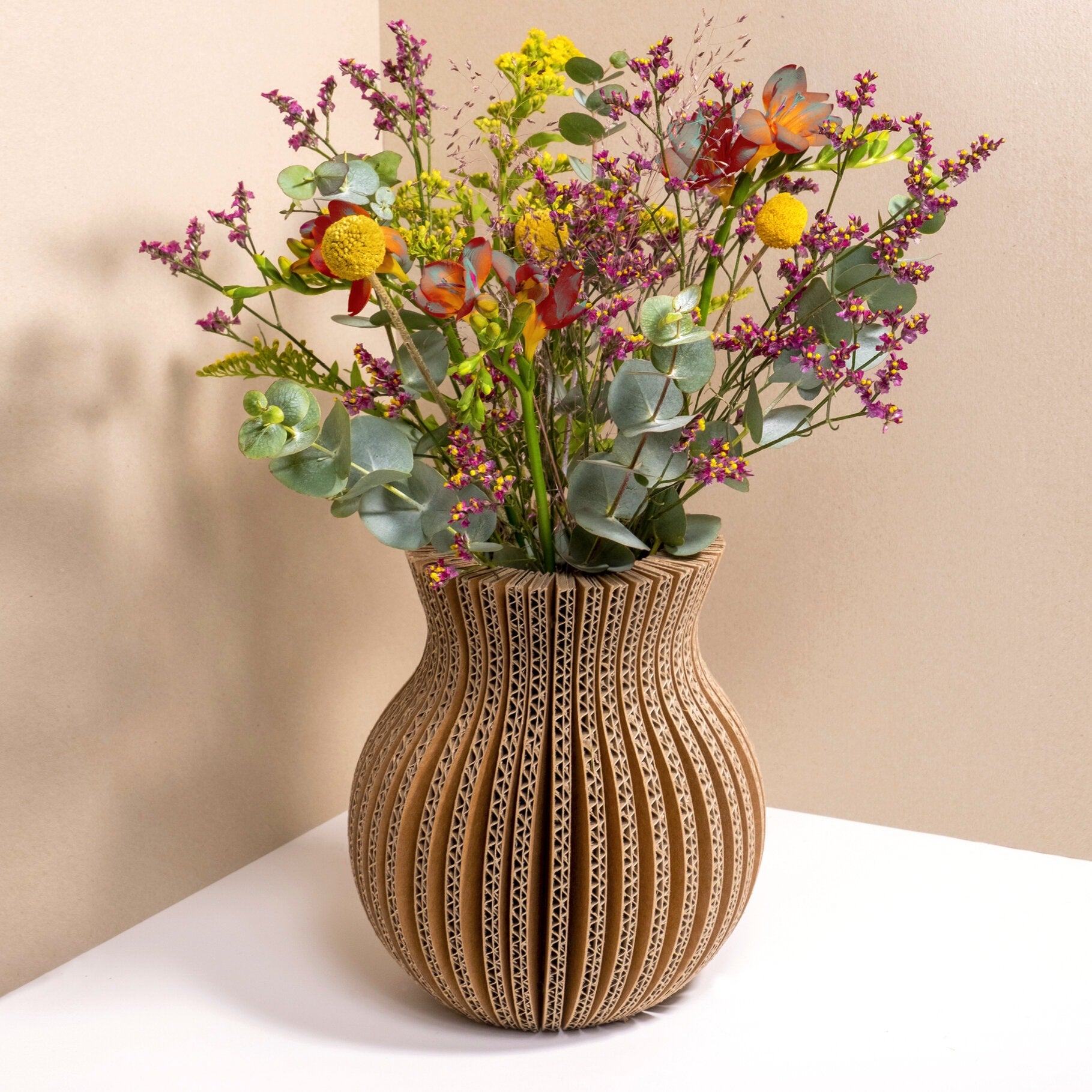 cache pot carton recyclé