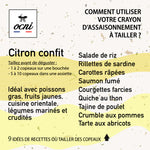 ocni, assaisonnement à tailler citron confit