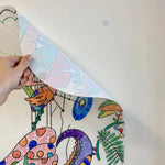 Décoration enfant, coloriage, drôle de bouilles