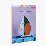 Giant catamaran - décoration en carton recyclé - studio roof