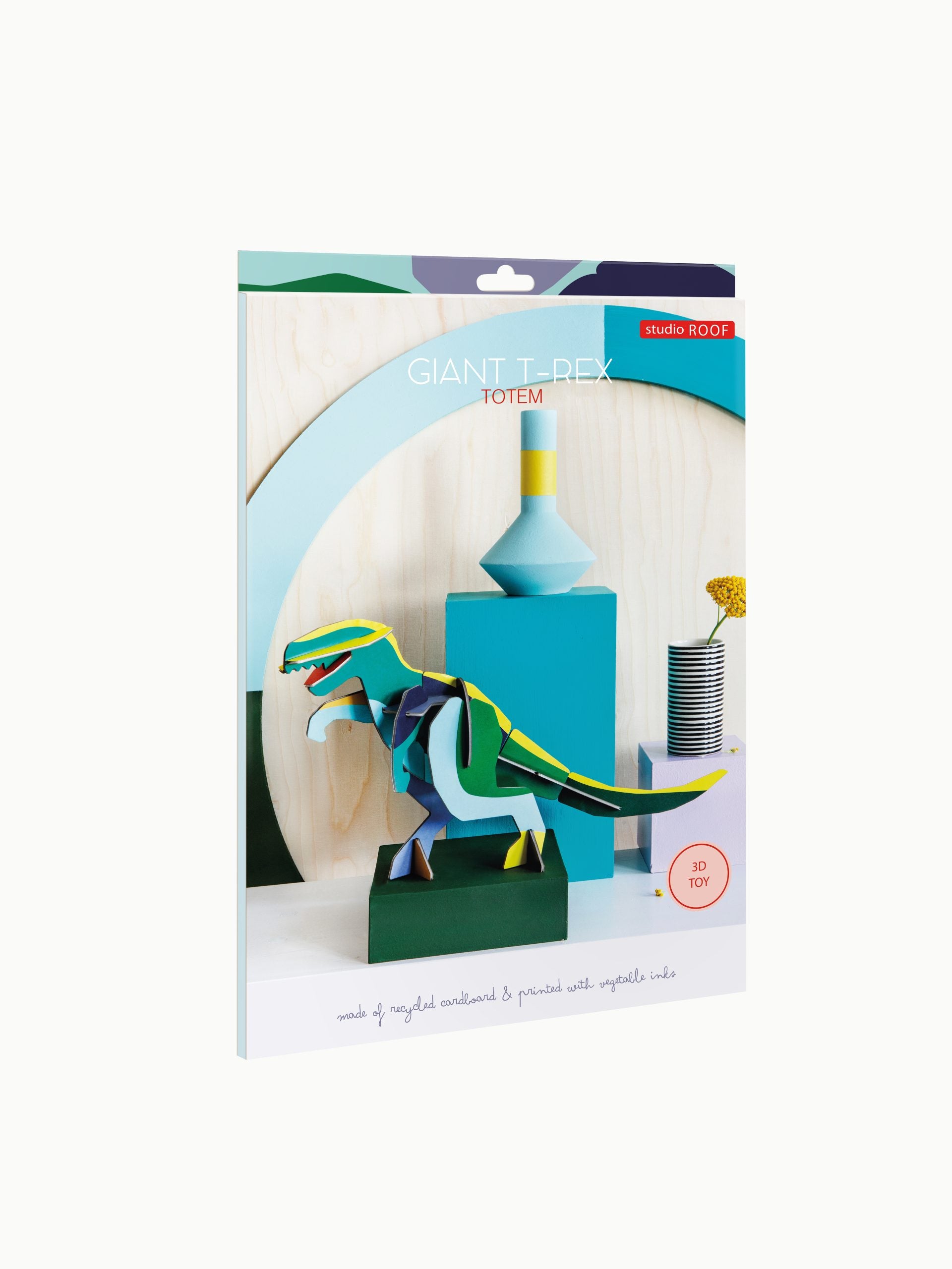 Dinosaure giant T Rex - jouet en carton recyclé - studio roof
