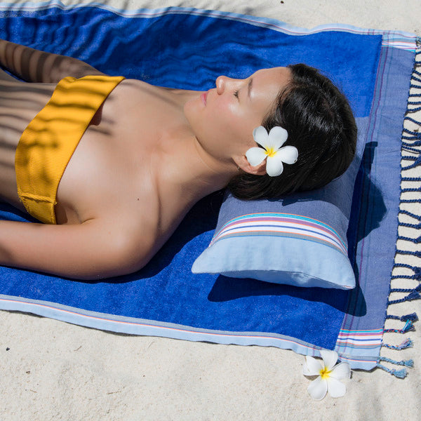 Simone & Georges - coussin de plage Hendaye