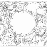 Décoration enfant, coloriage, drôle de bouilles