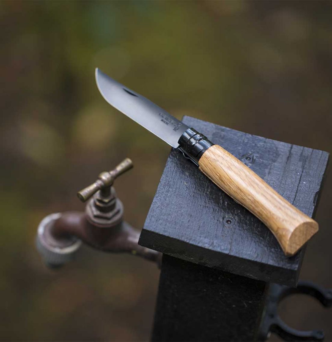 Opinel - Couteau n°8 chêne black