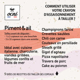 ocni, assaisonnement à tailler piment et ail