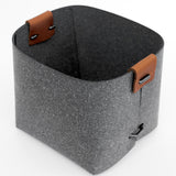 Vide-poche carré - Cuir recyclé