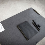 Recycled leather desk pad