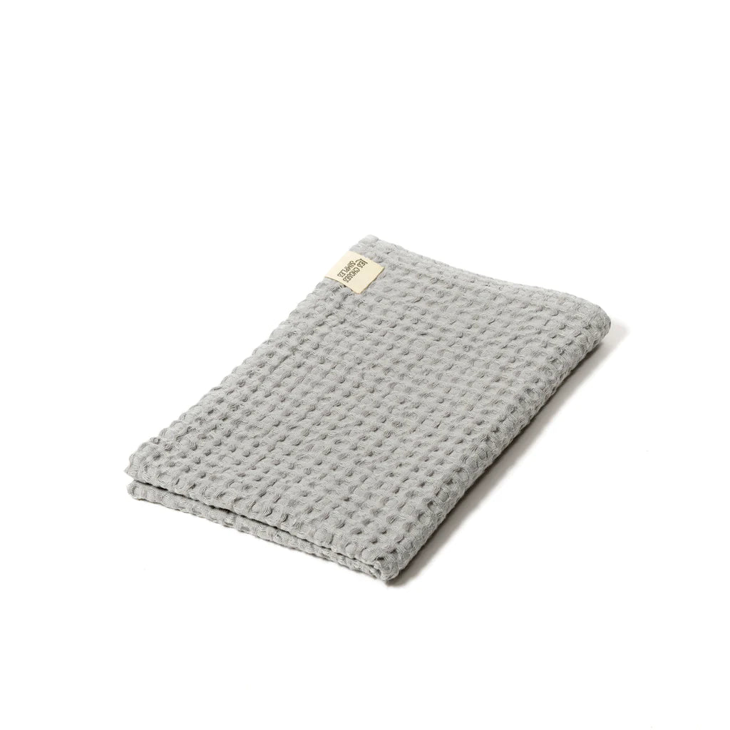 serviette lin et coton les choses simples gris clair