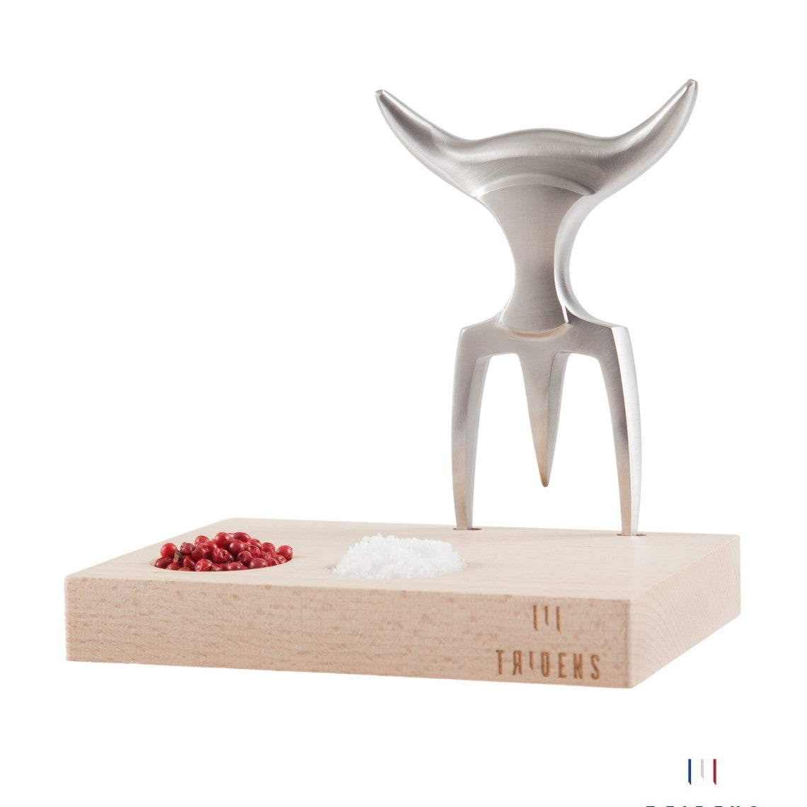 tridens fourchette à viande et socle de rangement made in france