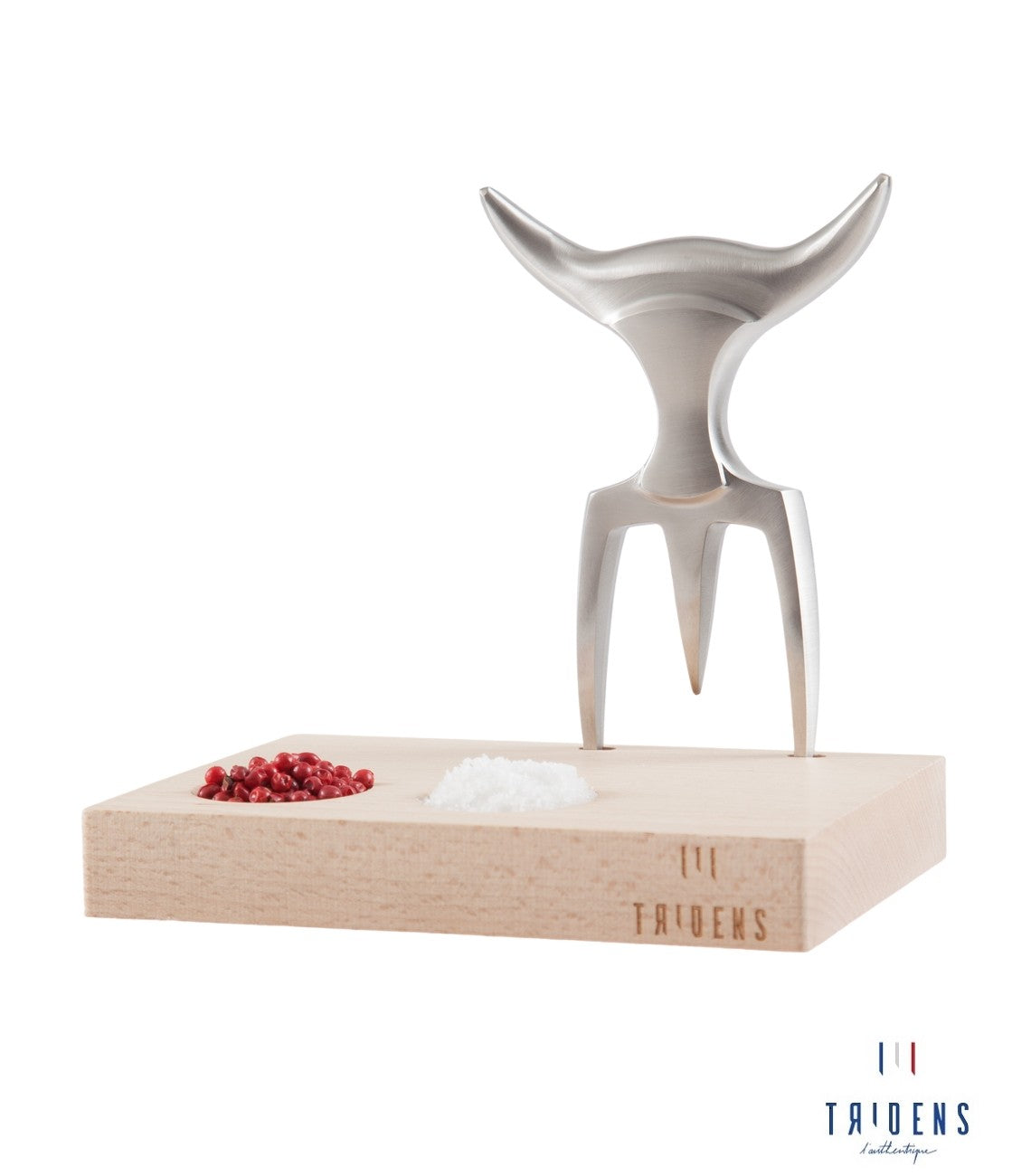 tridens fourchette à viande et socle de rangement made in france