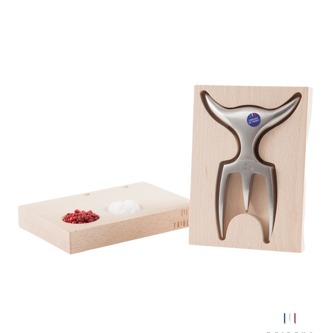 tridens fourchette à viande et socle de rangement made in france