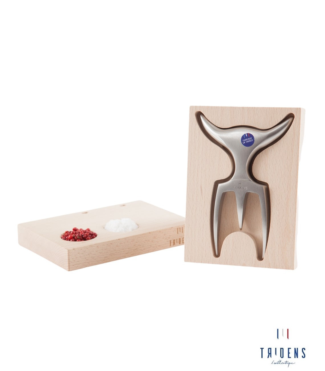 tridens fourchette à viande et socle de rangement made in france
