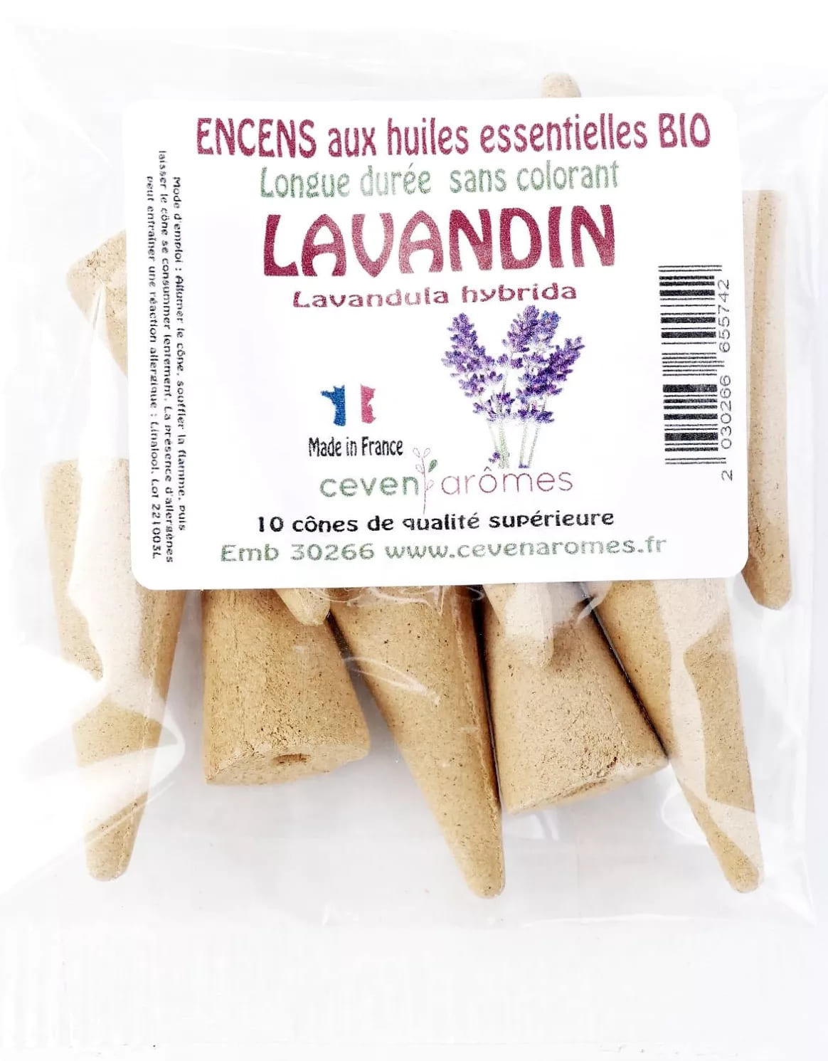 Cône d'encens Ceven Aromes - Lavandin