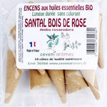 Cône d'encens Ceven Aromes - santal bois de rose