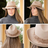 Chapeau feutre - ruban Mohair