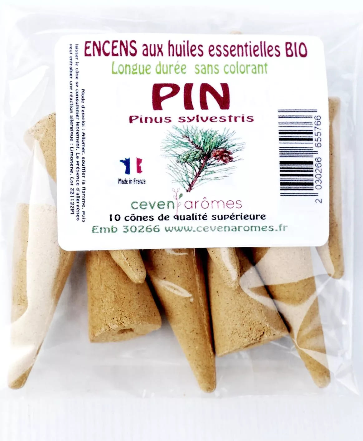 Cône d'encens Ceven Aromes - Pin