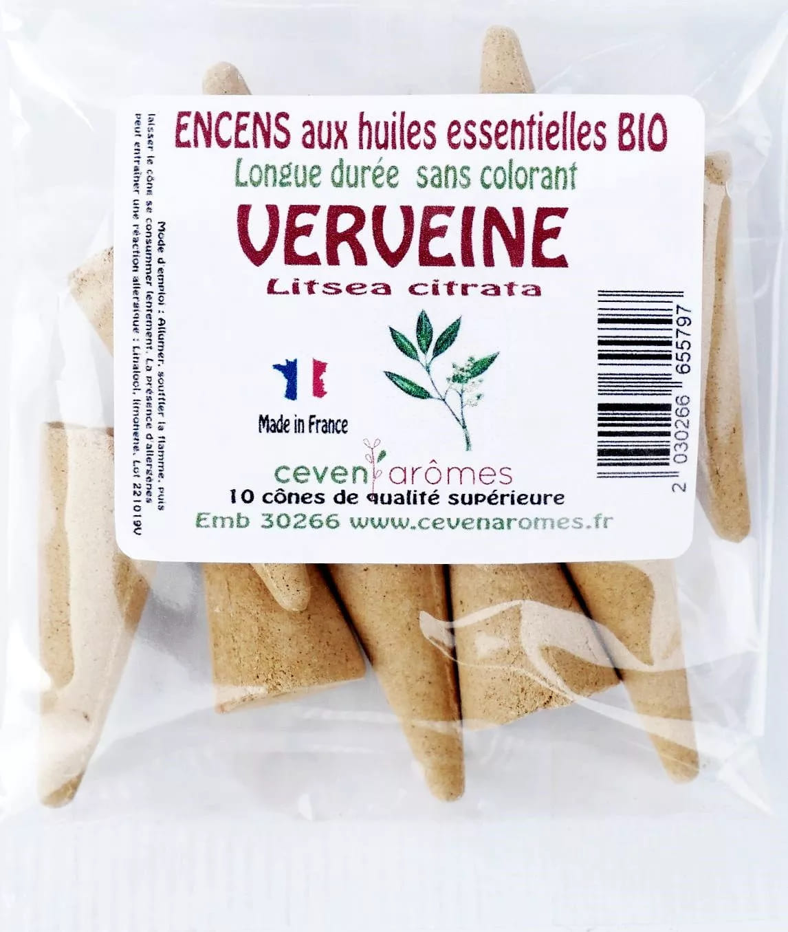 Cône d'encens Ceven Aromes - Verveine