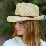 Chapeau raphia naturel