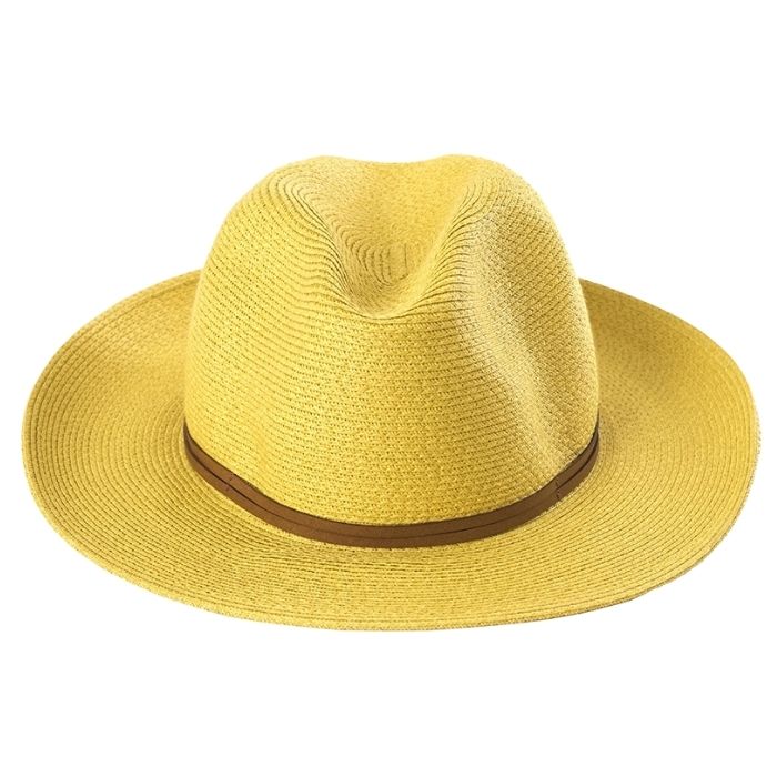 Chapeau en papier - lien cuir