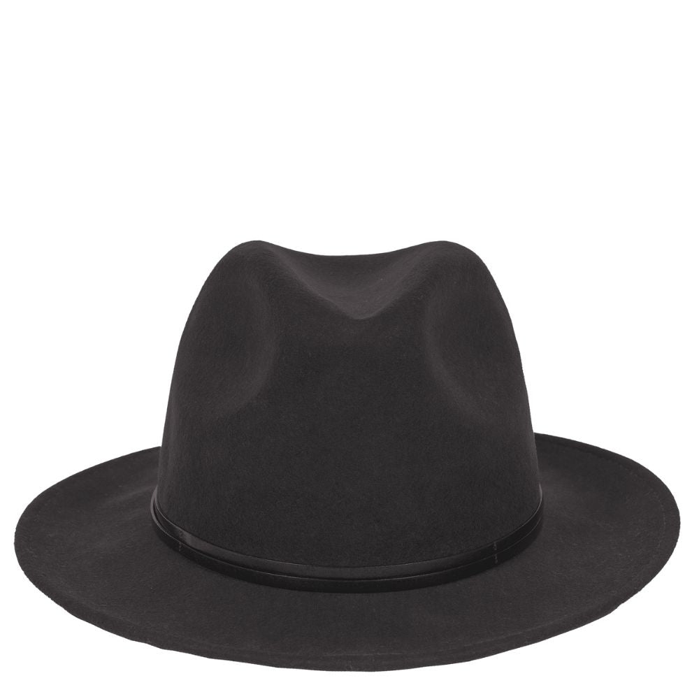 Chapeau feutre - lien cuir